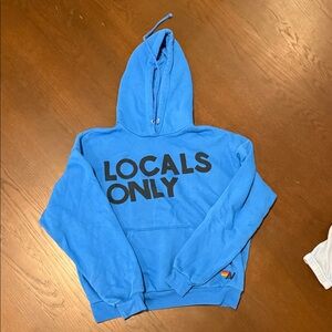 Aviator Nation Blue 'Locals Only' Hoodie